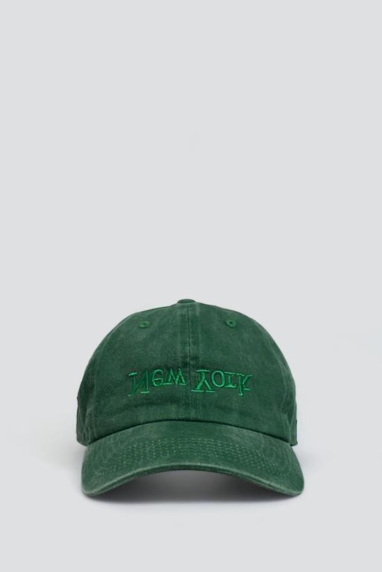  어셈블리 뉴욕 볼캡 자수  워시드 그린