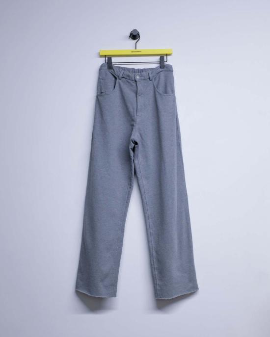  MM6 메종마르지엘라 스트레이트 팬츠 Mm6 메종 마르지엘라 라이트 그레이 코튼 저지 팬츠 - MM6 MAISON MARGIELA