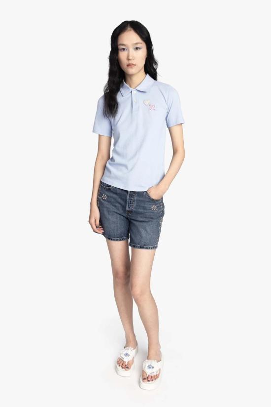  안나 수이 폴로 티셔츠 A426A22 BLUE - ANNA SUI