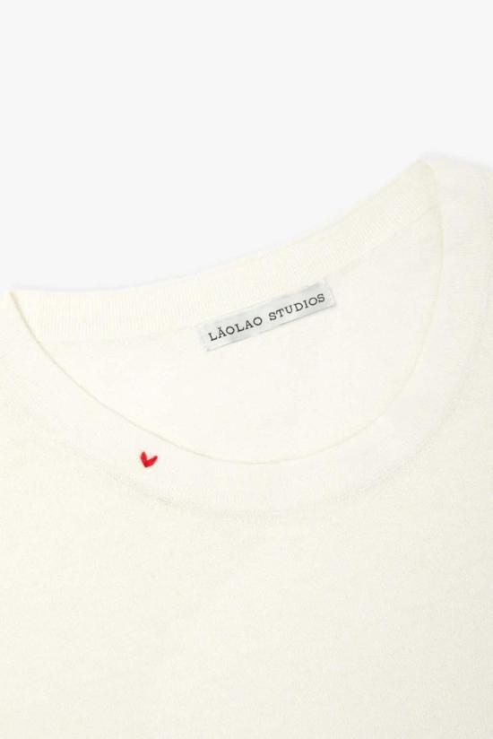  LǍOLAO STUDIOS 반팔 티셔츠 라올라오 스튜디오 린넨 티셔츠 - OTHER BRANDS