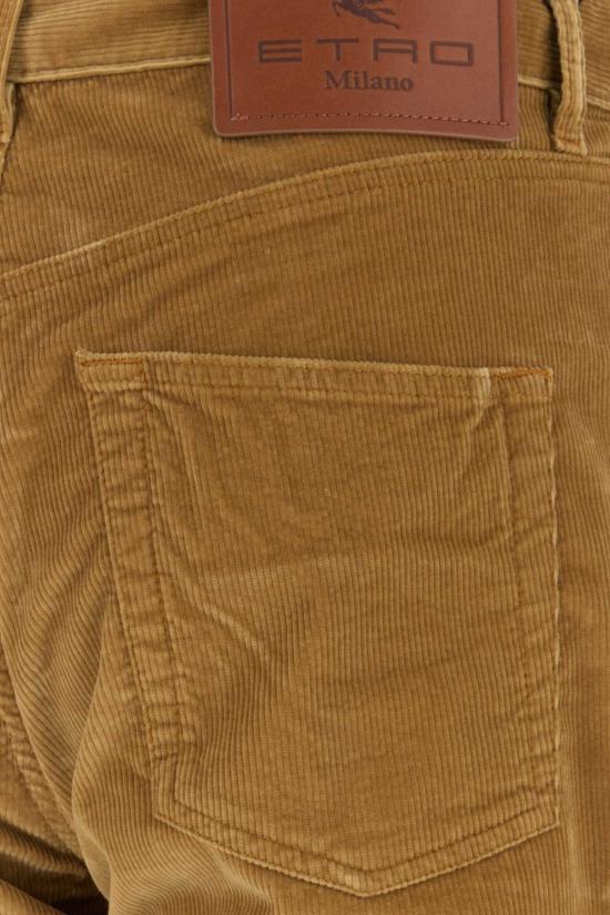  에트로 스트레이트 팬츠 카멜 스트레치 코듀로이  카멜 - ETRO