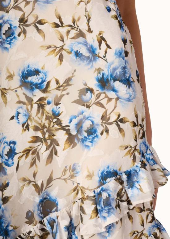  카미 뉴욕 롱 원피스 카미 NYC 엘루이사 번아웃 시폰 가운 - CAMI NYC