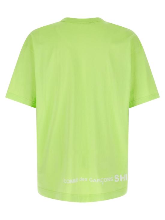 꼼데가르송 반팔 티셔츠 Comme Des Garçons 바이컬러 코튼 티셔츠 - COMME DES GARCONS