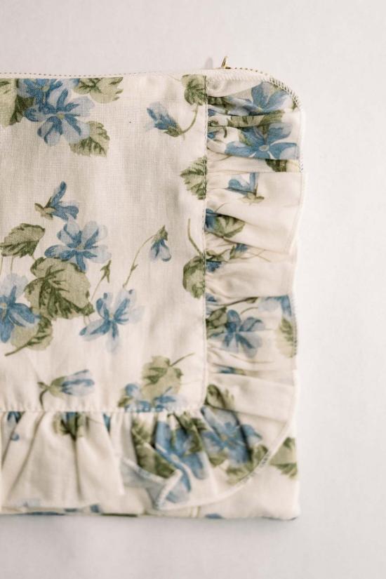  [키즈] 파이퍼 앤 클로스 액세서리 키즈 Piper&Cloth 플로럴 파우치 Fleurs Bleues - PIPER&CLOTH