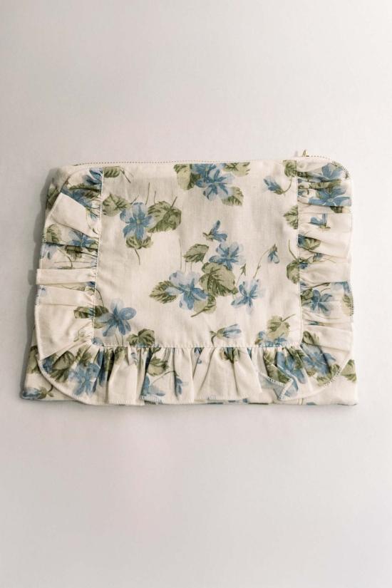  [키즈] 파이퍼 앤 클로스 액세서리 키즈 Piper&Cloth 플로럴 파우치 Fleurs Bleues - PIPER&CLOTH