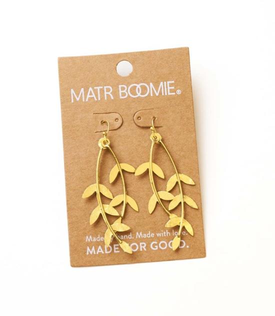  마트르 부미 이어링 Matr Boomie Aamani 선형 바인 댕글 귀걸이 - MATR BOOMIE
