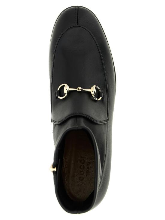  구찌 부츠 조던 스트레치 가죽 앵클  블랙 - GUCCI