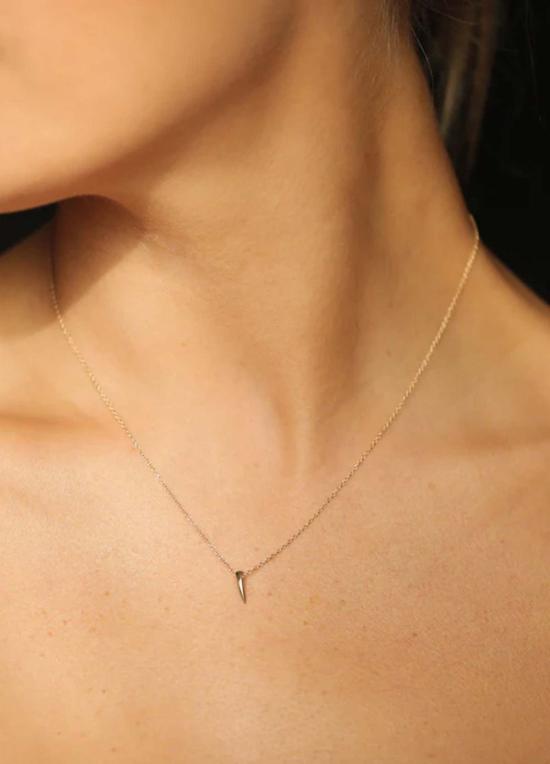  마라 카리조 스칼리세 목걸이/팬던트 미니 혼 네크리스 14k 골드 - MARA CARRIZO SCALISE