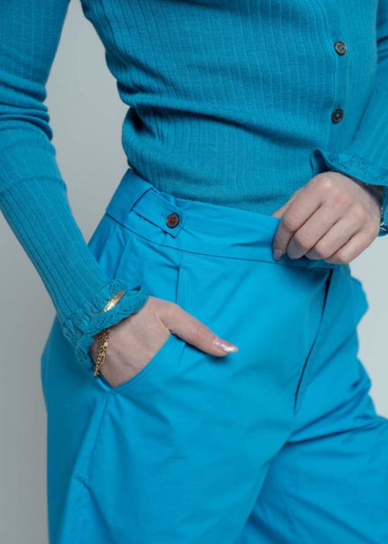  브라조 트리콧 스트레이트 팬츠 브라조 트리코 코튼 세일러 팬츠 풀사이드 - BRAZEAU TRICOT