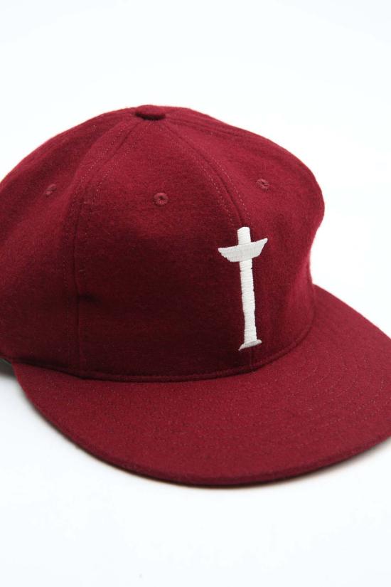  토템 브랜드 컴퍼니 모자 에베츠 X 토템 브랜드 캡 버건디 울 - TOTEM BRAND CO.