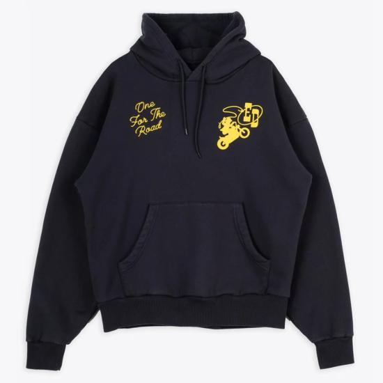  잇 더스트 후드 티셔츠 Eat Dust Western Sportswear 후드티 네이비 - EAT DUST