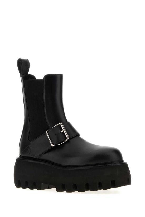  알렉산더 맥퀸 부츠 소파 앵클  블랙 - ALEXANDER MCQUEEN