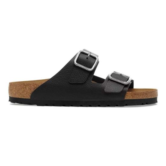  버켄스탁 샌들 애리조나 와이어 버클 가죽 레귤러  빈티지 우드 블랙 - BIRKENSTOCK