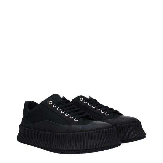  질샌더 스니커즈 질 샌더 패브릭 플랫폼  블랙 - JIL SANDER