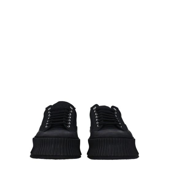  질샌더 스니커즈 질 샌더 패브릭 플랫폼  블랙 - JIL SANDER
