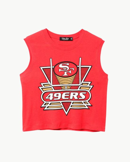  정크푸드 민소매 티셔츠 정크 푸드 49ers 필드골 탱크