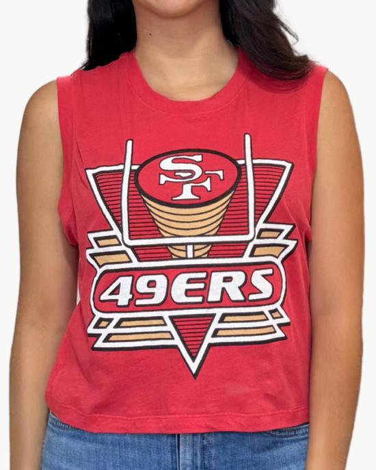 정크푸드 민소매 티셔츠 정크 푸드 49ers 필드골 탱크 - JUNK FOOD