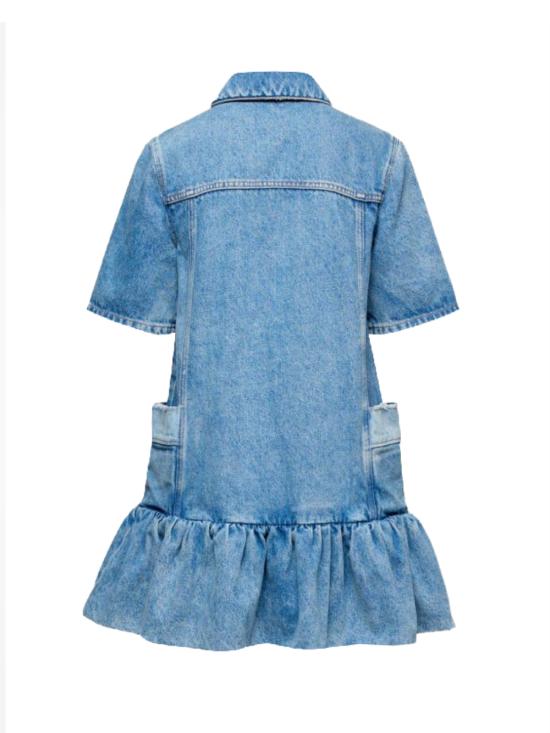 26SS 가니 패치워크 데님 드레스 A1030482 567 MID BLUE VINTAGE - GANNI
