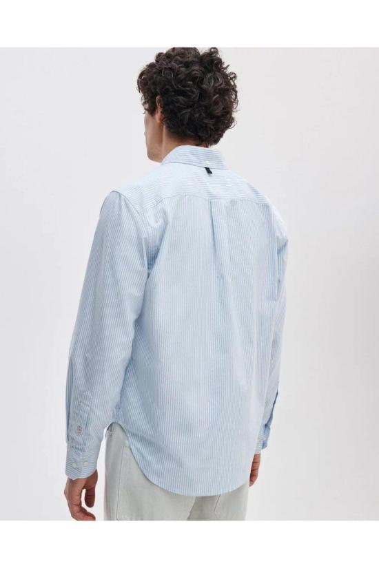  랙앤본 셔츠 Rag & Bone Rb 클래식 옥스포드  Lb 라이트 블루 스트라이프 - RAG & BONE