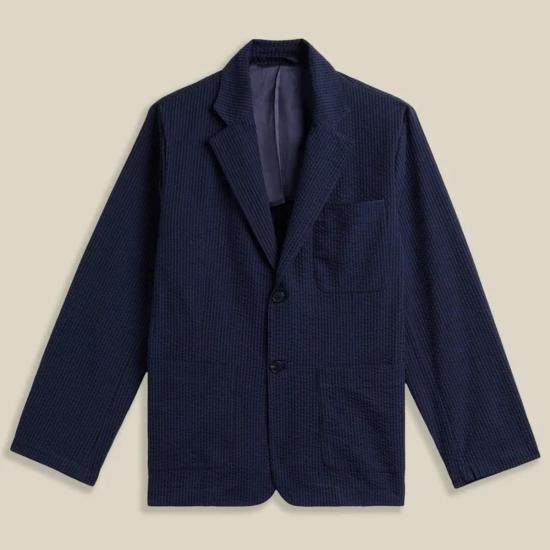  포르투기스플란넬 수트 자켓 포르투갈 플란넬 아틀란티코 블레이저 네이비 - PORTUGUESE FLANNEL
