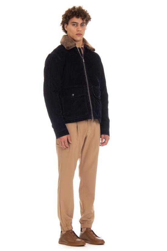  무레르 자켓 HENDRIC 41 DARK BLU Black - MOORER