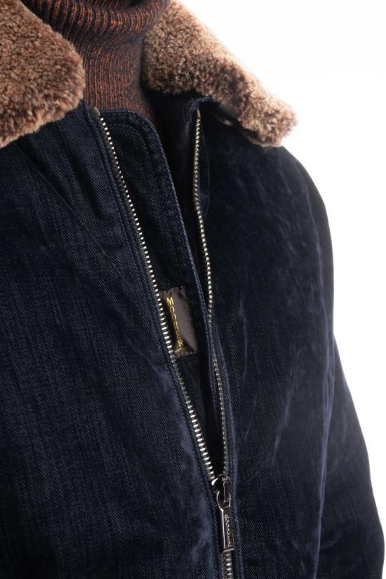  무레르 자켓 HENDRIC 41 DARK BLU Black - MOORER