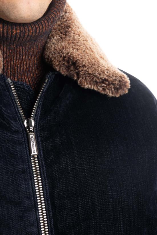  무레르 자켓 HENDRIC 41 DARK BLU Black - MOORER