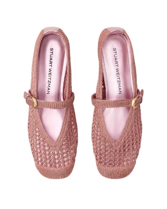  스튜어트 와이츠먼 힐/펌프스 레오라 메리 제인 플랫 핑크 샌드 - STUART WEITZMAN