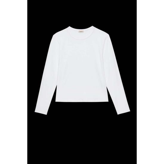 도니 긴팔 티셔츠 . 저지  파우더 - DONNI.