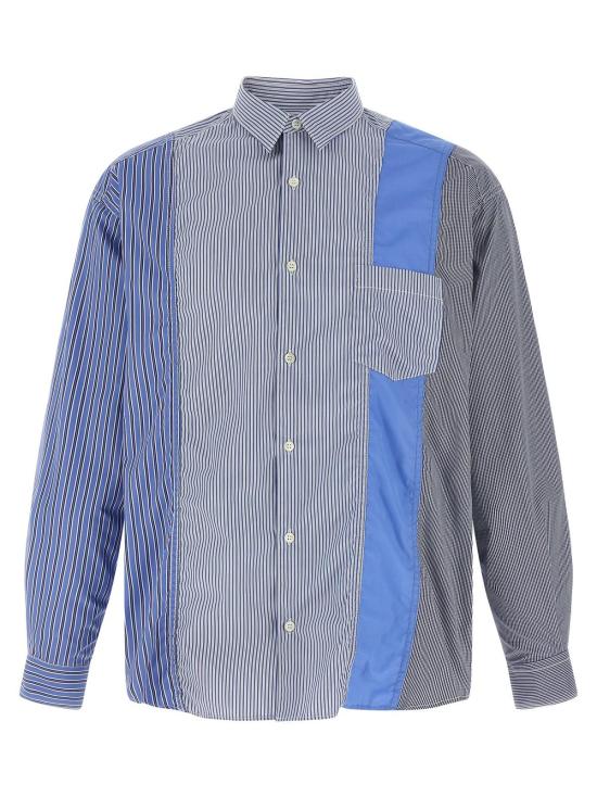  꼼데가르송 셔츠 Comme Des Garçons 블루 코튼 블라우스