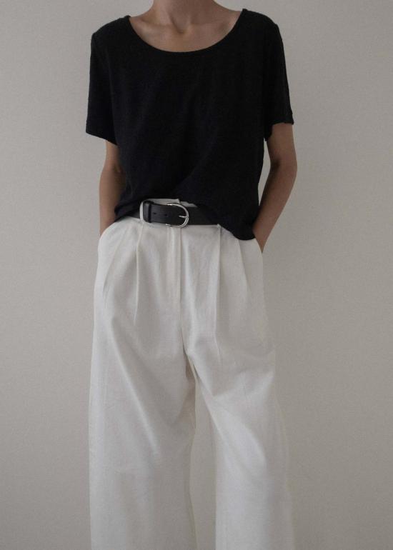  Laude 반팔 티셔츠 라우데 크롭 크루 티셔츠 - OTHER BRANDS