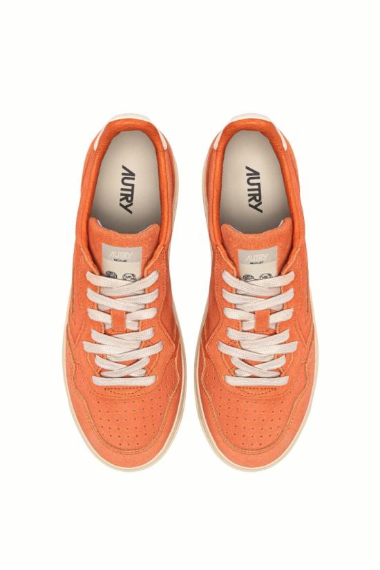 25FW 오트리 메달리스트 로우 스니커즈 AULM UH05FANTA WHT Orange - AUTRY