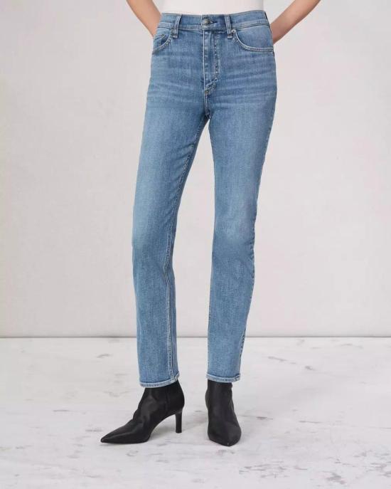  랙앤본 데님 팬츠 래그앤본 플렉시렌 풀 렝스 슬림 맥 - RAG & BONE