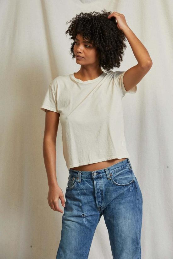  퍼펙트 화이트 티 반팔 티셔츠 할리 티 - PERFECT WHITE TEE