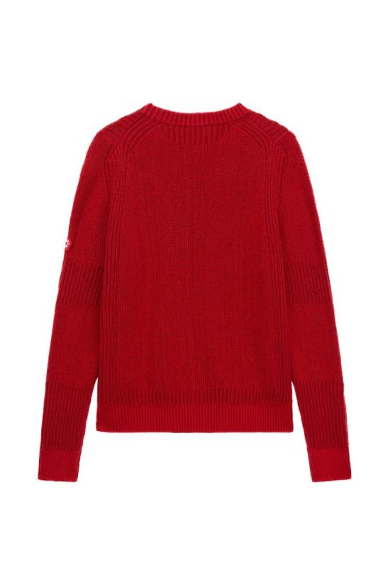 25FW 겐조 니트웨어 FF65PU7403LH21 Red - KENZO