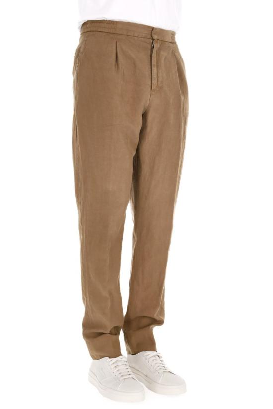 25SS 오피신 제네랄 스트레이트 팬츠 MTLG452CIGAR Brown - OFFICINE GENERALE