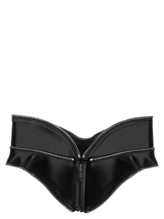  알렉산더 맥퀸 벨트 코르셋 가죽  블랙 - ALEXANDER MCQUEEN