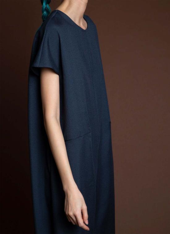  카렘 점프수트 Kaarem Dahlia Pleatstay 포켓 Onesie 다크 블루 - KAAREM