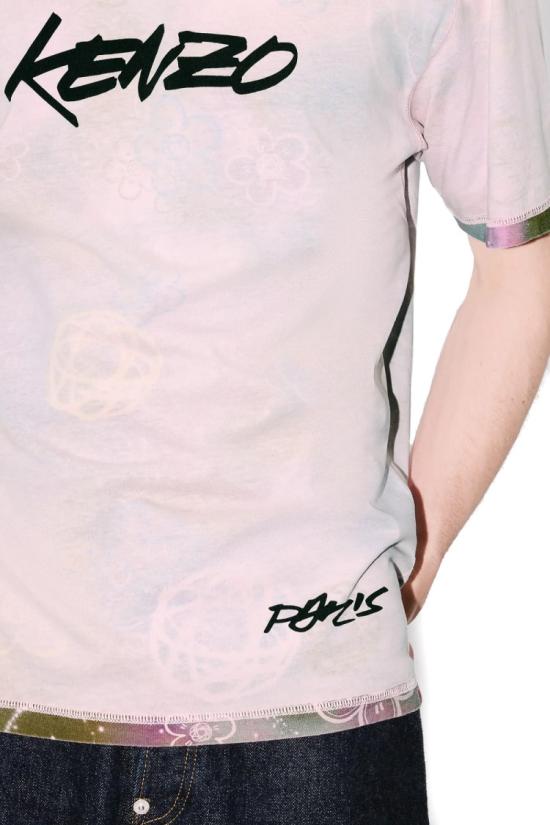 25FW 겐조 반팔 티셔츠 FF65TS2584SG30 Neutrals - KENZO