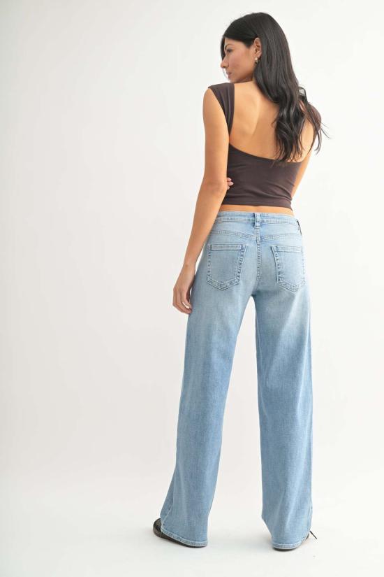  저스트 블랙 데님 데님 팬츠 BP483J BLUE - JUST BLACK DENIM
