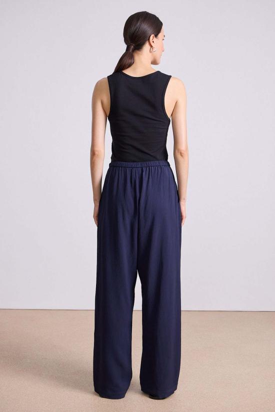  어피스 어파트 스트레이트 팬츠 Apiece Apart Kari Pull On Pant Midnight - APIECE APART