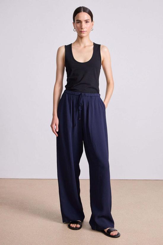  어피스 어파트 스트레이트 팬츠 Apiece Apart Kari Pull On Pant Midnight