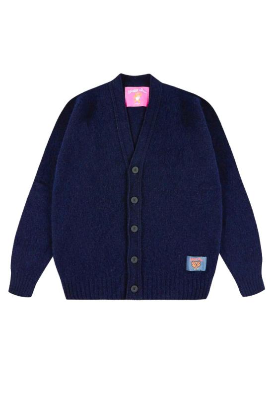 25FW 하울린 쉐기 베어 스웨터 SHAGGY BEAR CARDIGANNAVY Black