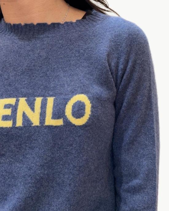  콜로리 키아리 스웨터 Colori Custom Frayed Crew Menlo Sweater Eclipse/Sun - COLORI CHIARI