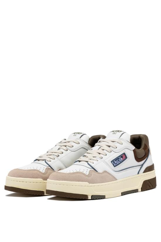 25SS 오트리 CLC 레더 스니커즈 ROLM MC02WHT CVRTGREEN Neutrals - AUTRY