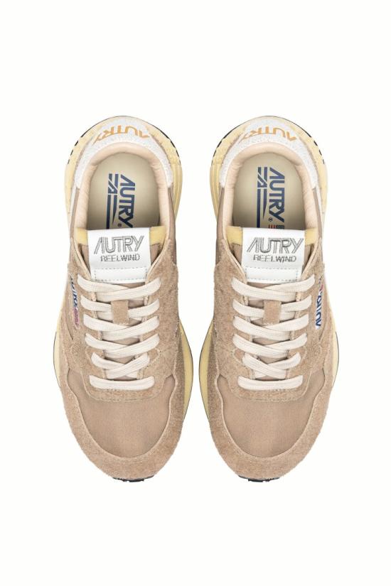 25FW 오트리 릴윈드 로우 나일론 스웨이드 스니커즈 WWLM NC08WH WHT PEP Neutrals - AUTRY