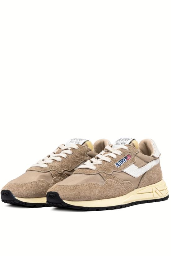 25FW 오트리 릴윈드 로우 나일론 스웨이드 스니커즈 WWLM NC08WH WHT PEP Neutrals - AUTRY