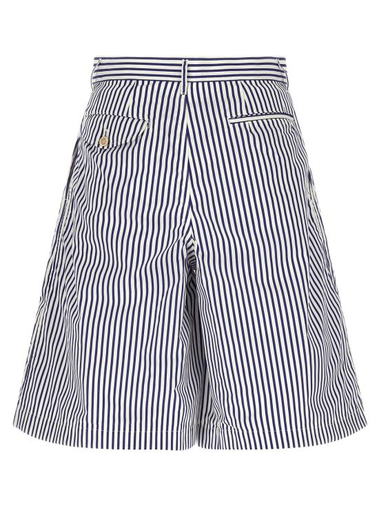  꼼데가르송 숏팬츠 Comme Des Garçons 블루 코튼 버뮤다 쇼츠 - COMME DES GARCONS