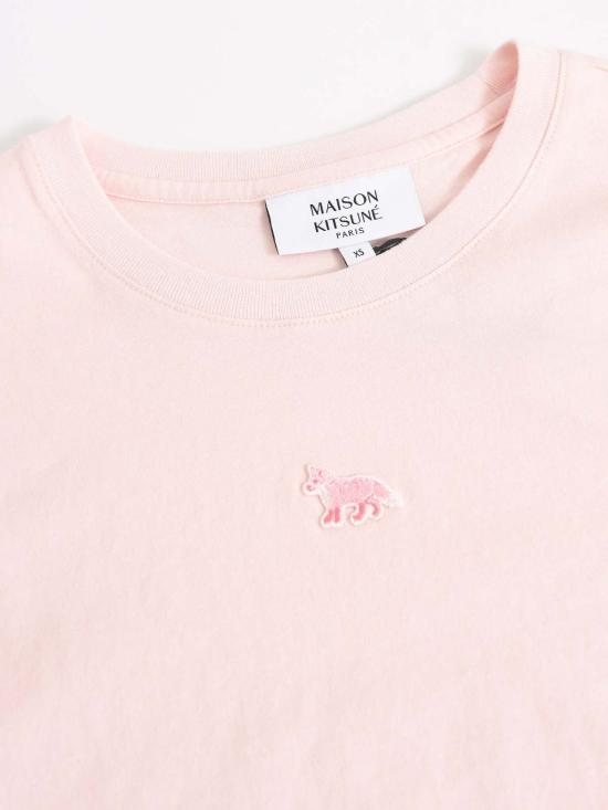  메종키츠네 베이비 폭스 패치 베이비 티셔츠 MW00105KJ0008 PINK - MAISON KITSUNE