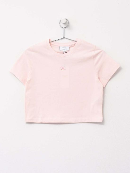  메종키츠네 베이비 폭스 패치 베이비 티셔츠 MW00105KJ0008 PINK